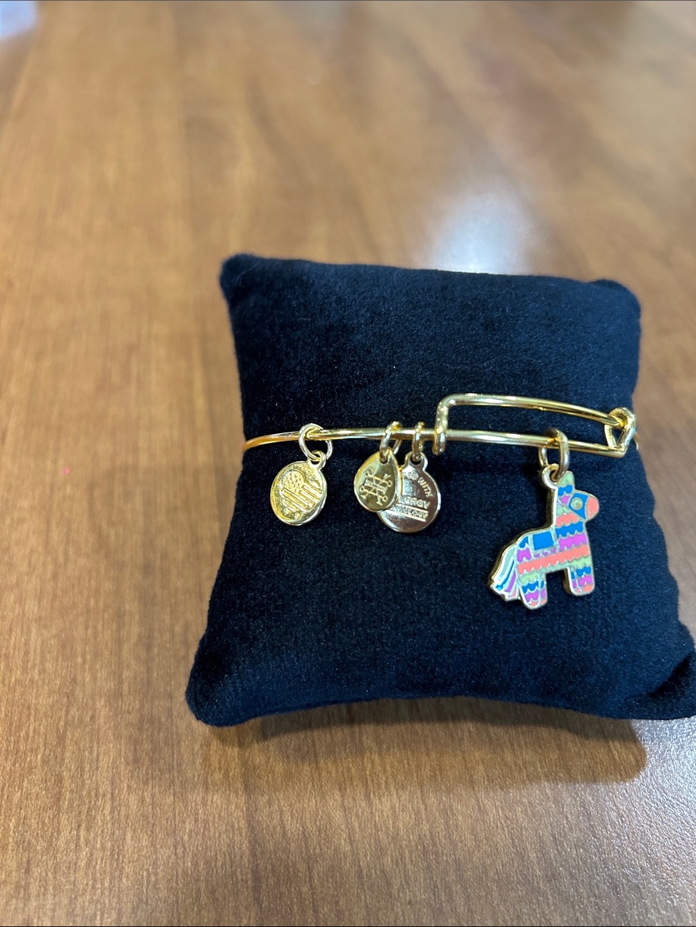 Alex & Ani Charm Bangle with Colorful Piñata Charm - Picture 2 of 4